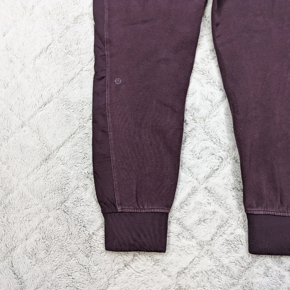 Lululemon Joggers Women's 6 Purple Cherry Get Going Light Cotton Terry 28”